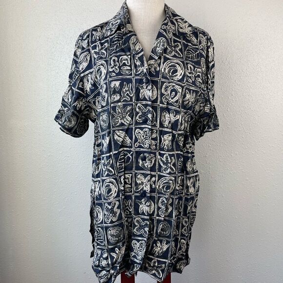Rena Rowen for Saville Button Down Shirt Size 12 EUC - Picture 1 of 7